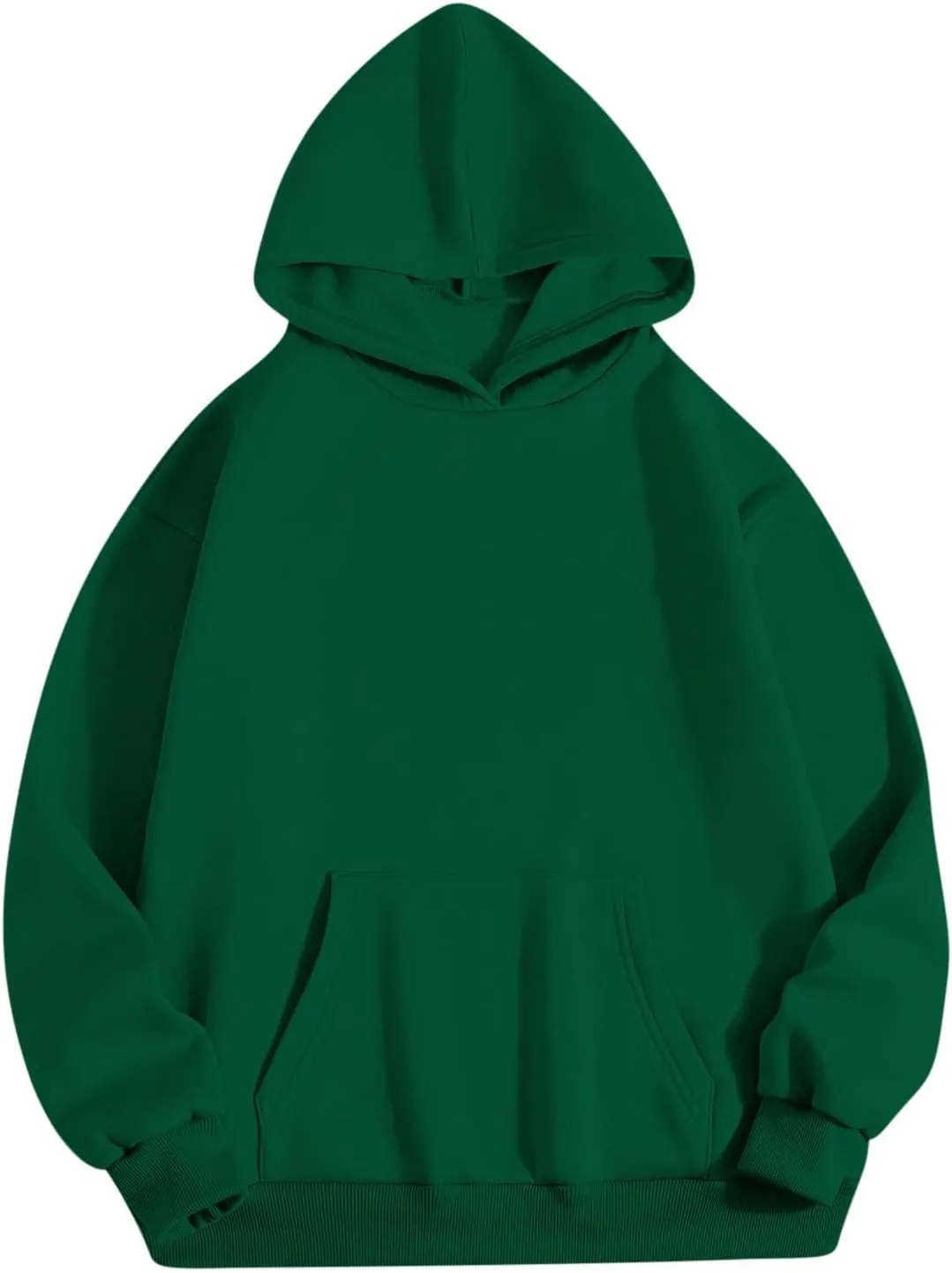 2024 Oversized Sweatshirt Hoodies for Women Trendy Loose Fit Solid Color Crop Pullover Sweatshirts with Pockets