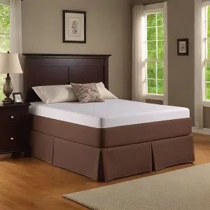 26" Inches Drop Bed Skirt Solid Chocolate Egyptian Cotton 1000TC