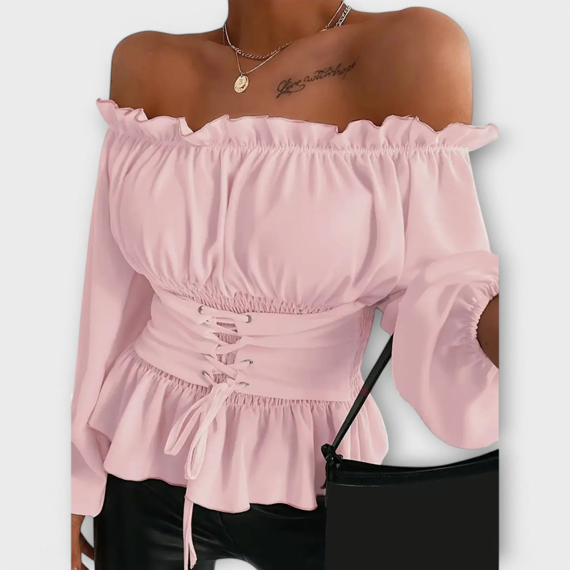 Amelia Blouse with Ruffle Details