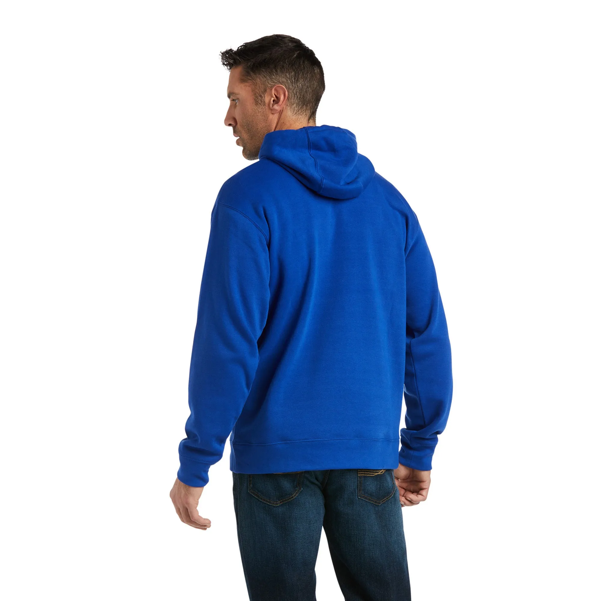 Ariat® Men's Basic Cobalt Raised Hooded Sweatshirt 10037817