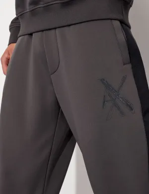 armani exchange MACRO LOGO JOGGER SWEATPANTS