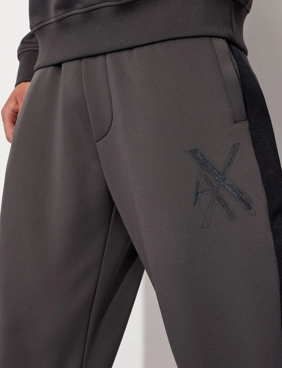 armani exchange MACRO LOGO JOGGER SWEATPANTS