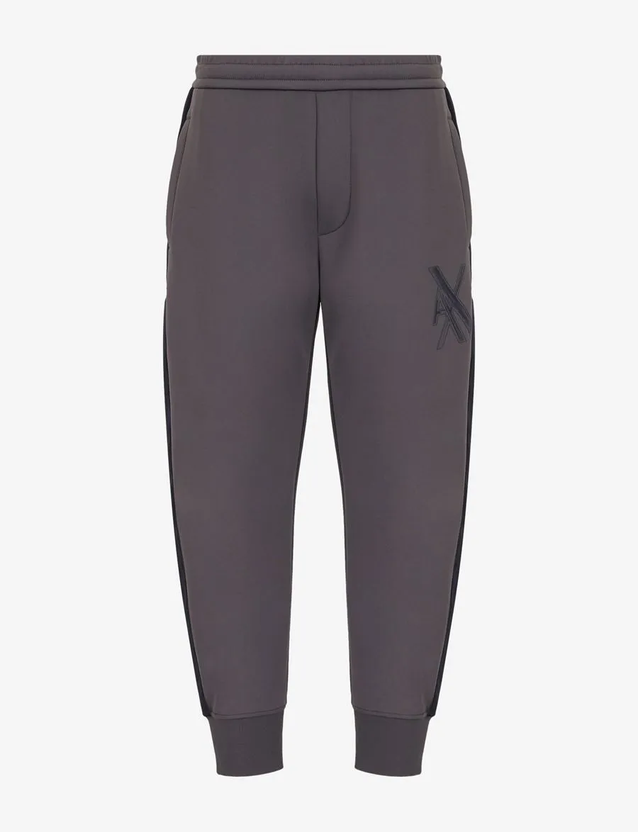 armani exchange MACRO LOGO JOGGER SWEATPANTS