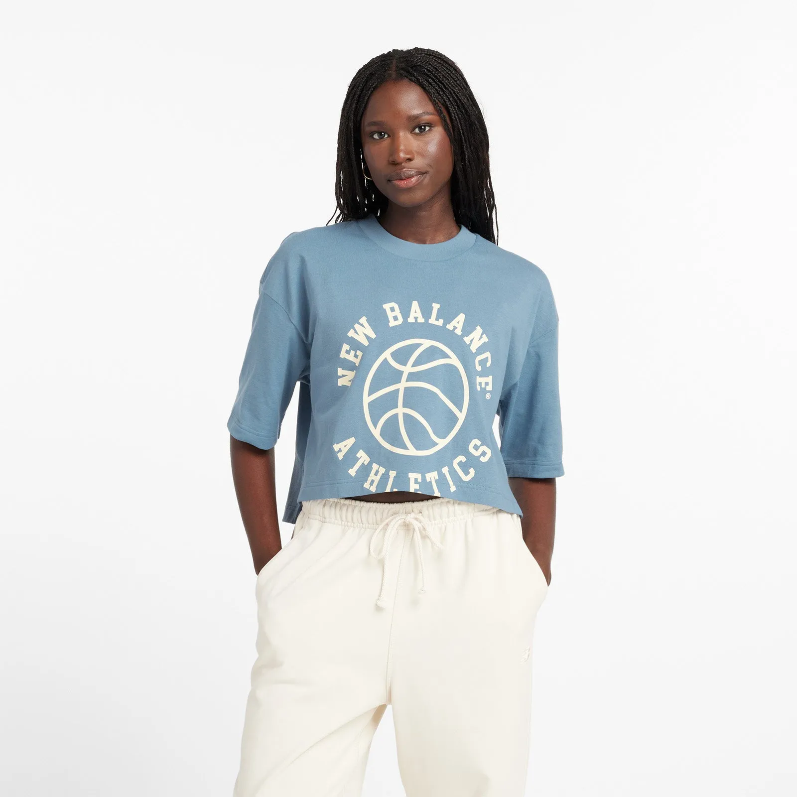 Athletics Oversized League Women's T-Shirt - Heron Blue