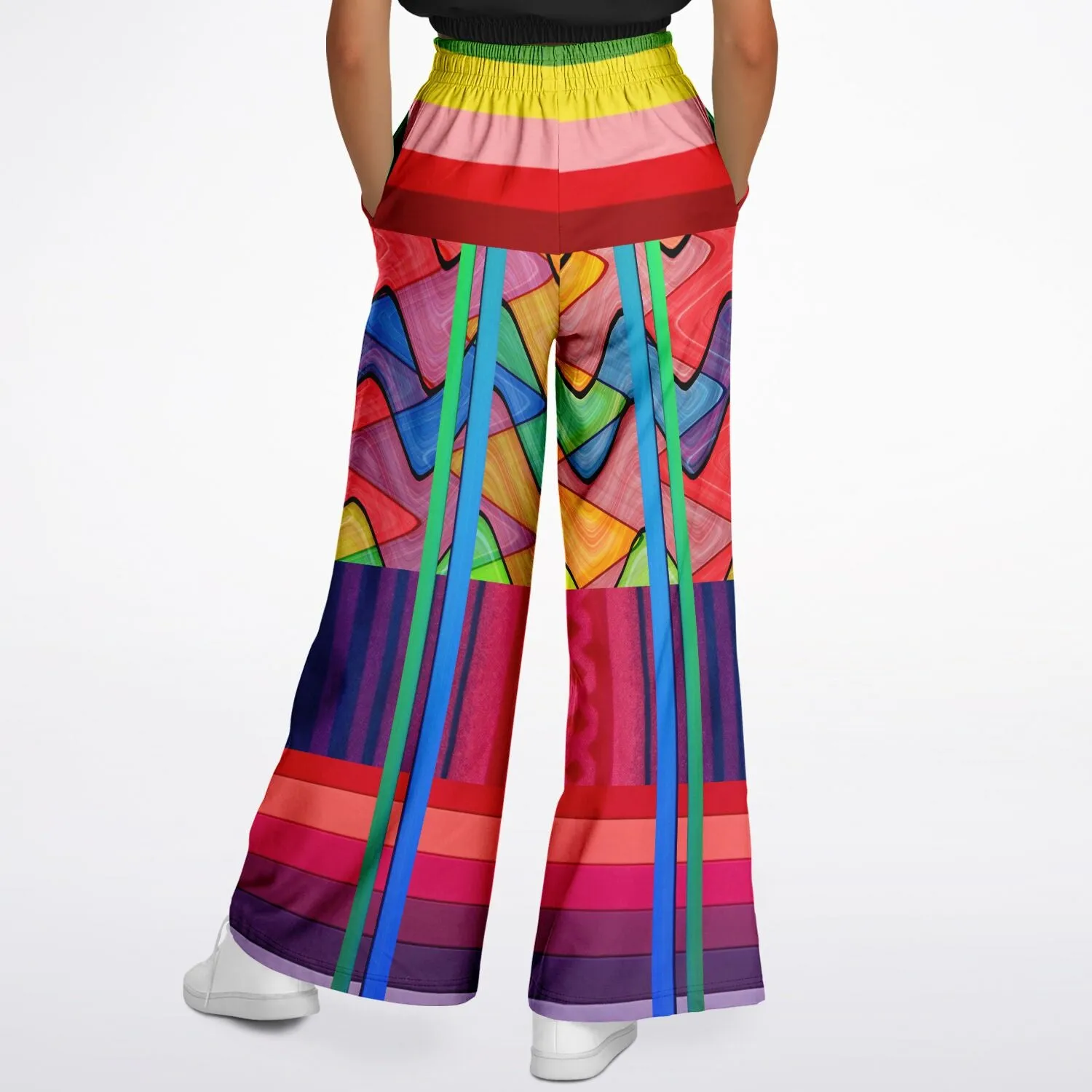 Atomic Rainbow Eco-Poly Wide Leg Pants