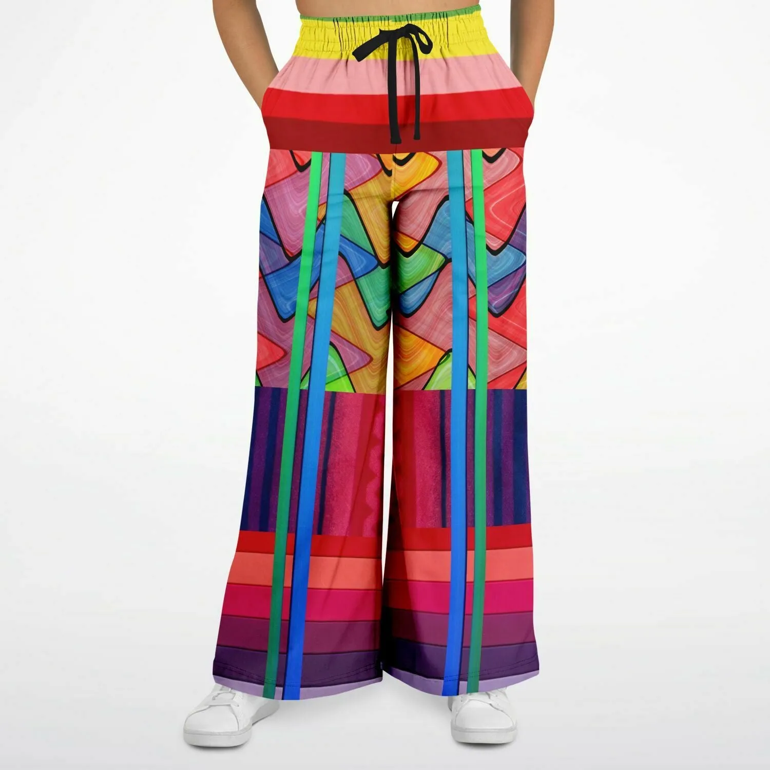 Atomic Rainbow Eco-Poly Wide Leg Pants