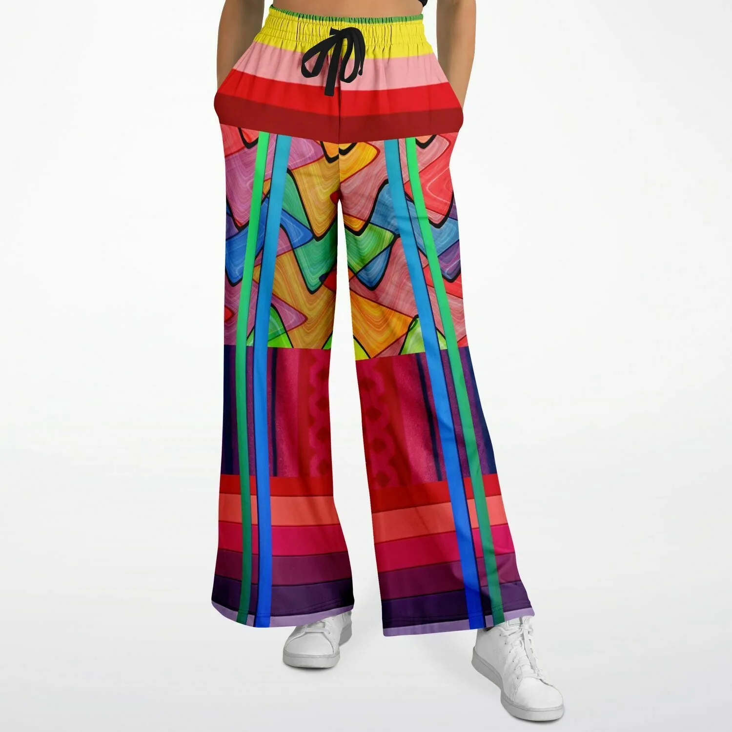 Atomic Rainbow Eco-Poly Wide Leg Pants