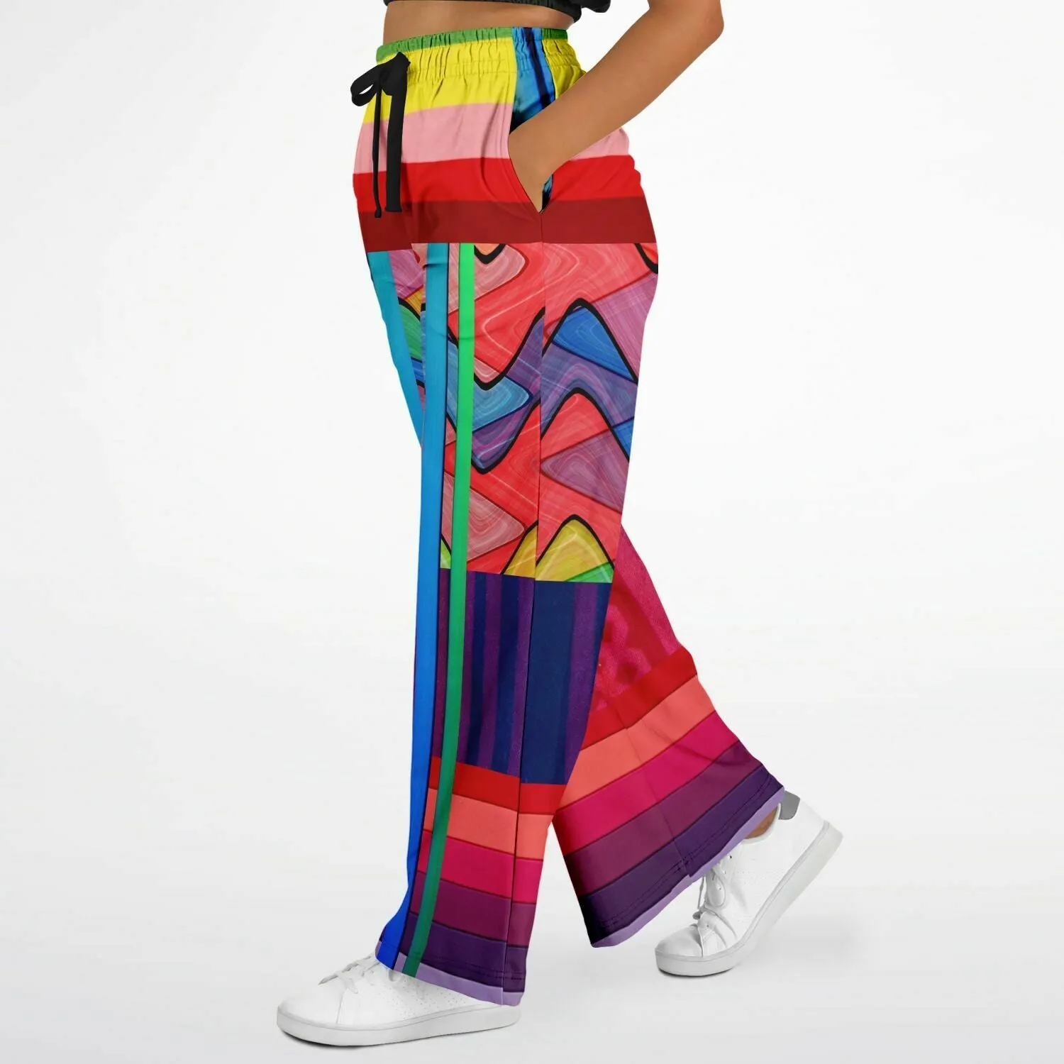 Atomic Rainbow Eco-Poly Wide Leg Pants