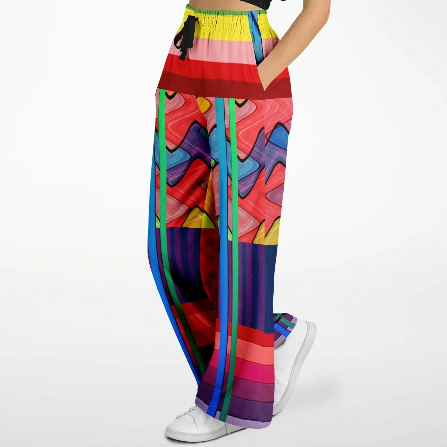 Atomic Rainbow Eco-Poly Wide Leg Pants