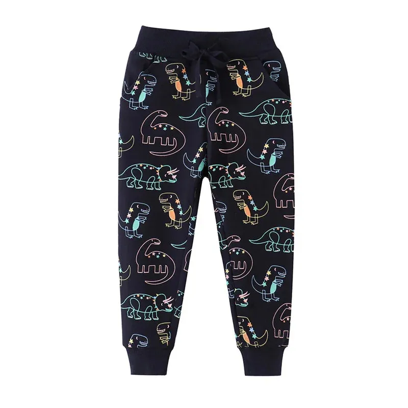 Baby Boy Animal All-Season Drawstring Pants