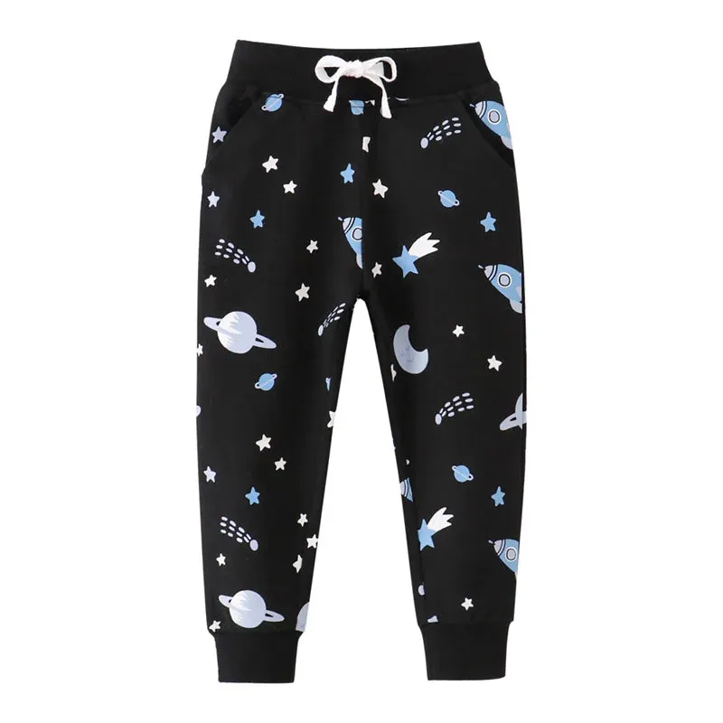 Baby Boy Animal All-Season Drawstring Pants