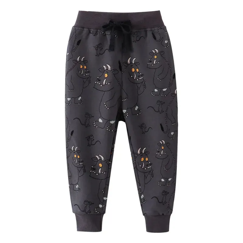 Baby Boy Animal All-Season Drawstring Pants