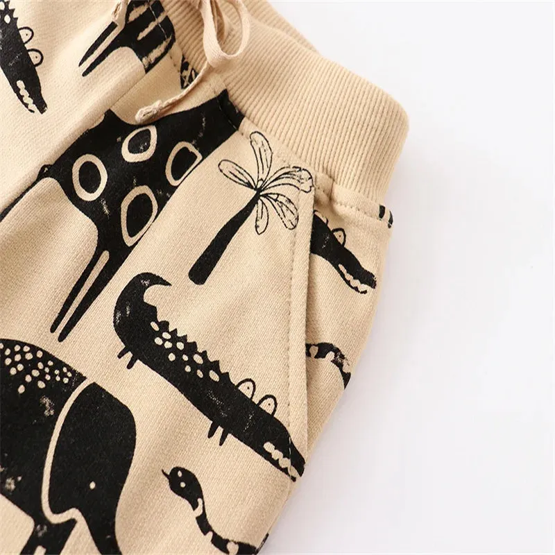 Baby Boy Animal All-Season Drawstring Pants