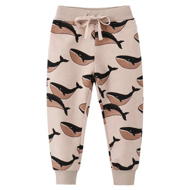 Baby Boy Animal All-Season Drawstring Pants