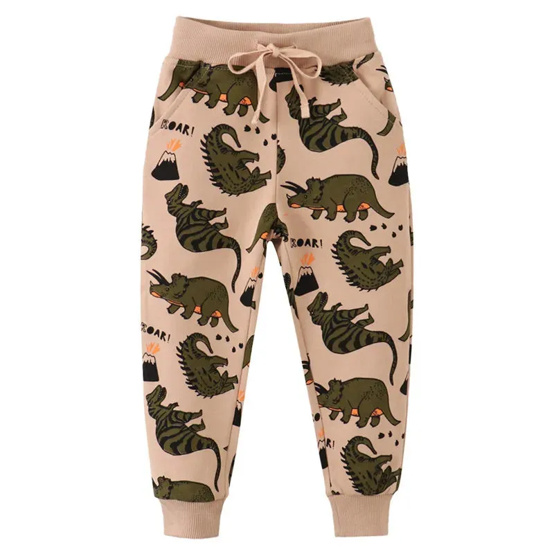 Baby Boy Animal All-Season Drawstring Pants