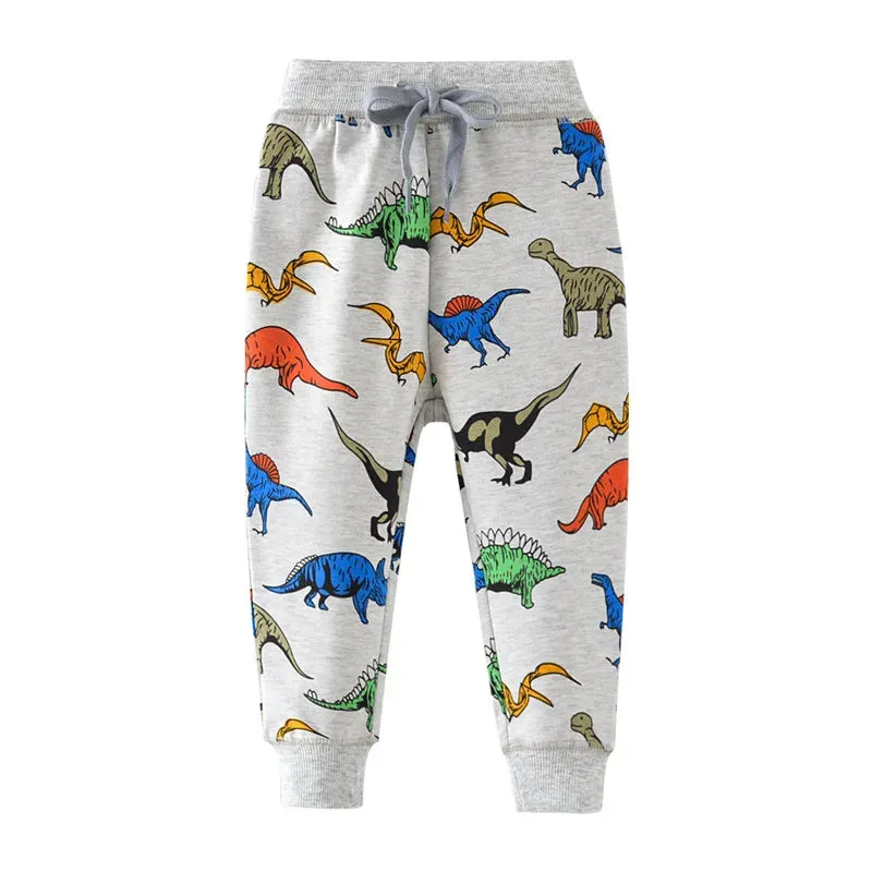 Baby Boy Animal All-Season Drawstring Pants