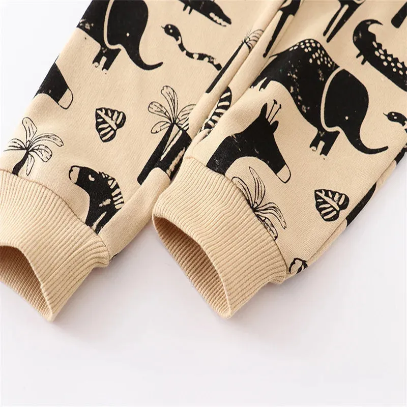 Baby Boy Animal All-Season Drawstring Pants