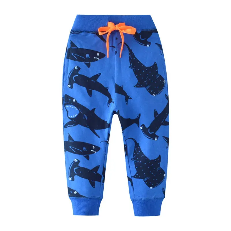 Baby Boy Animal All-Season Drawstring Pants