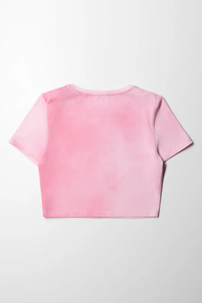 Barbie Crop T-Shirt Pink