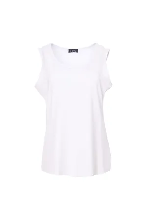 Basic White Sleeveless Top