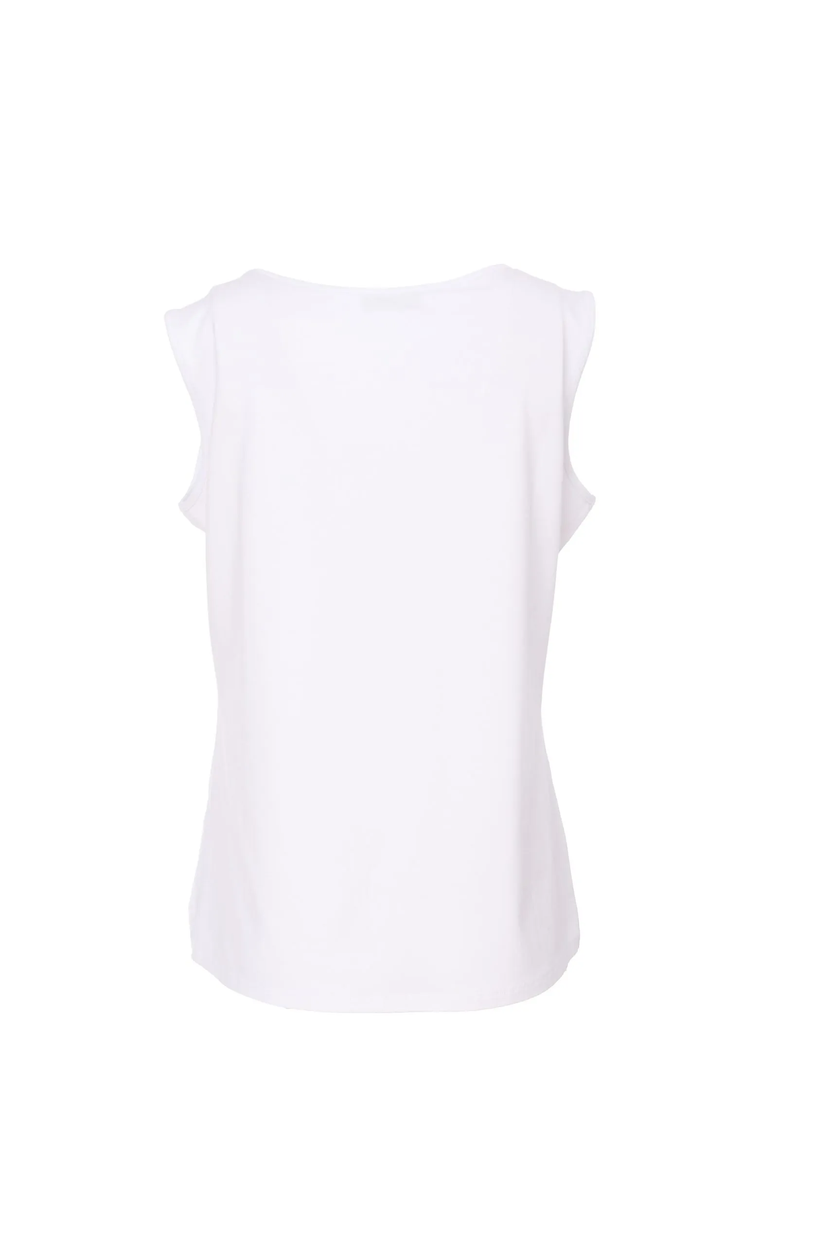Basic White Sleeveless Top