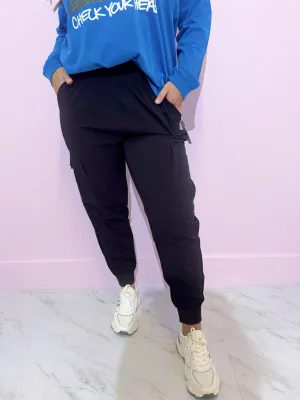 Black Lightweight Active Joggers