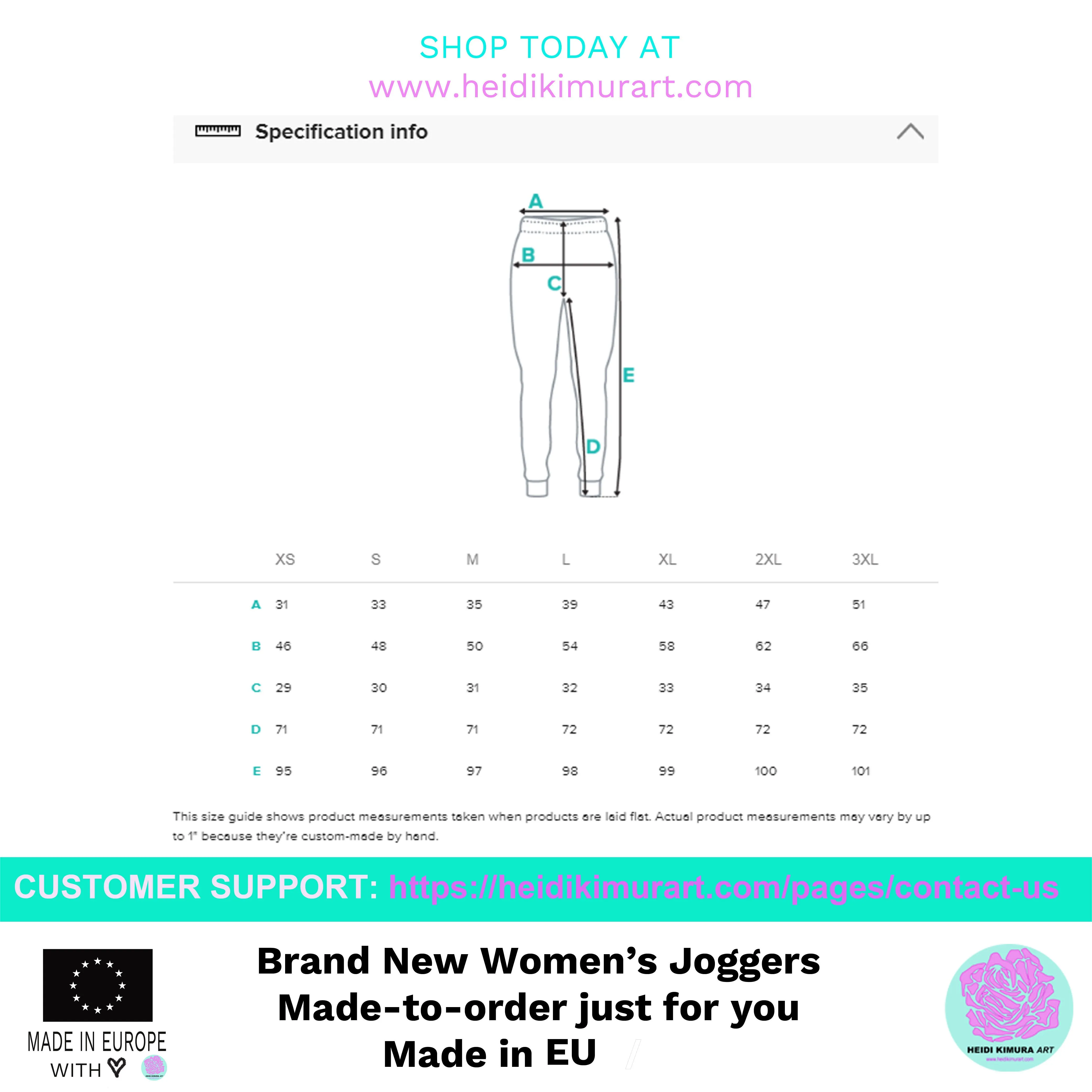 Black Women's Joggers, Solid Color Best Premium Slim Fit Soft Sweatpants -Made in EU