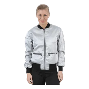 Blink Bomber Jacket Silver