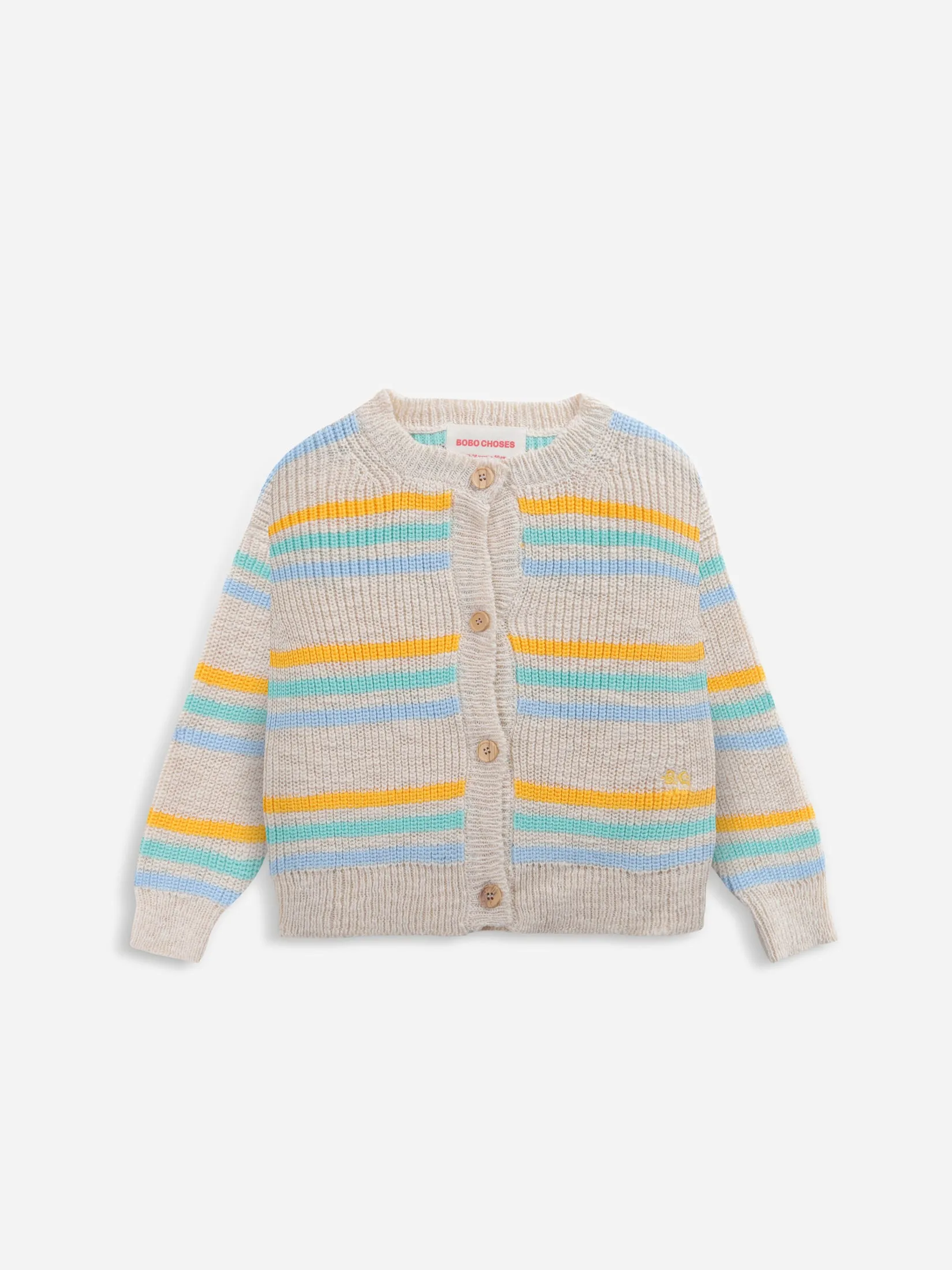 Bobo Choses Stripes Jacquard Cardigan