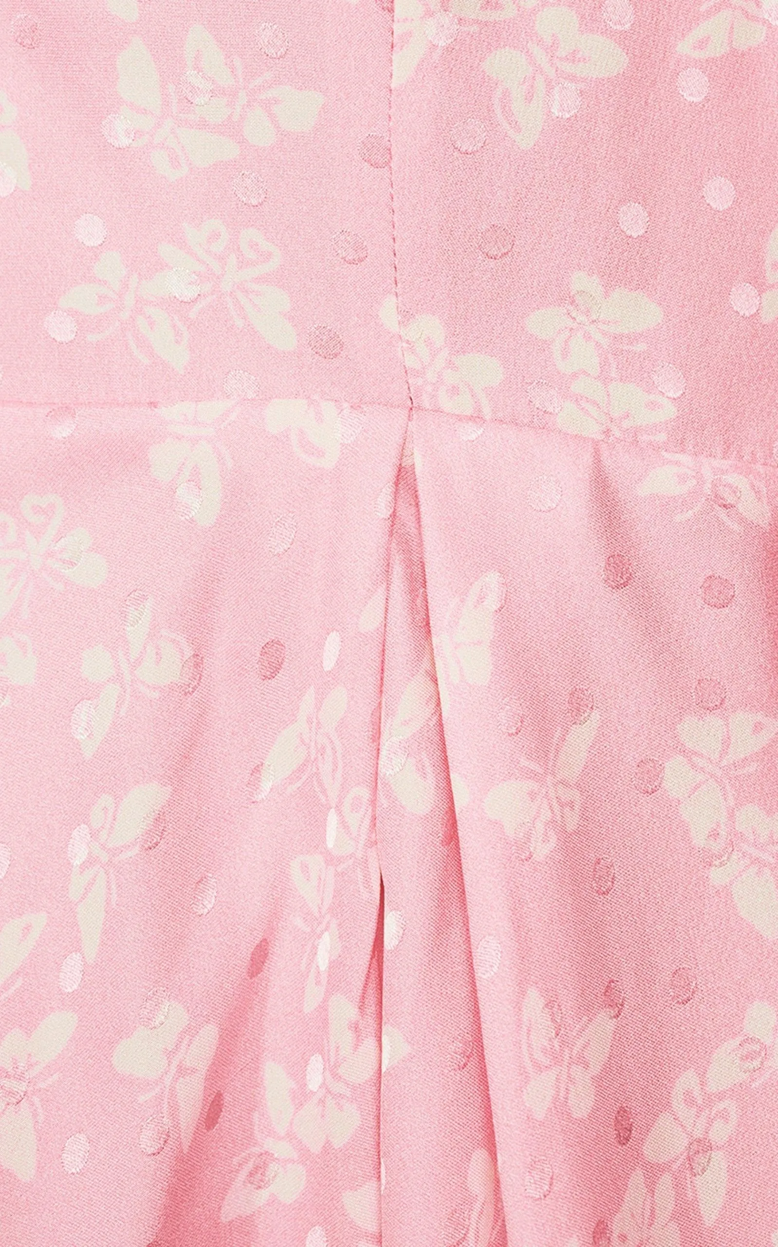 Butterfly Jacquard Silk Mini Dress