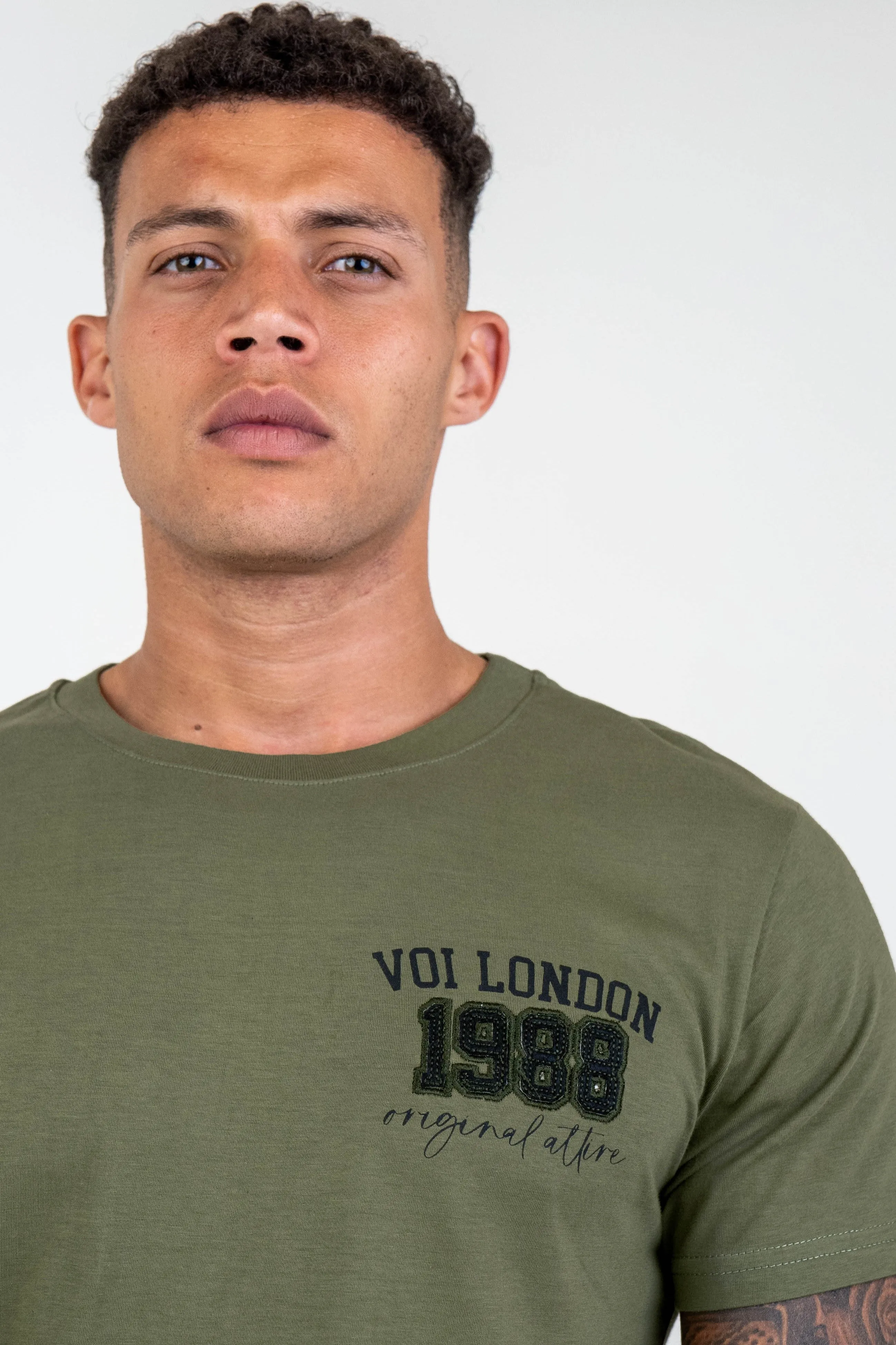 Chalcot Slim Fit 100% Cotton T-Shirt - Khaki