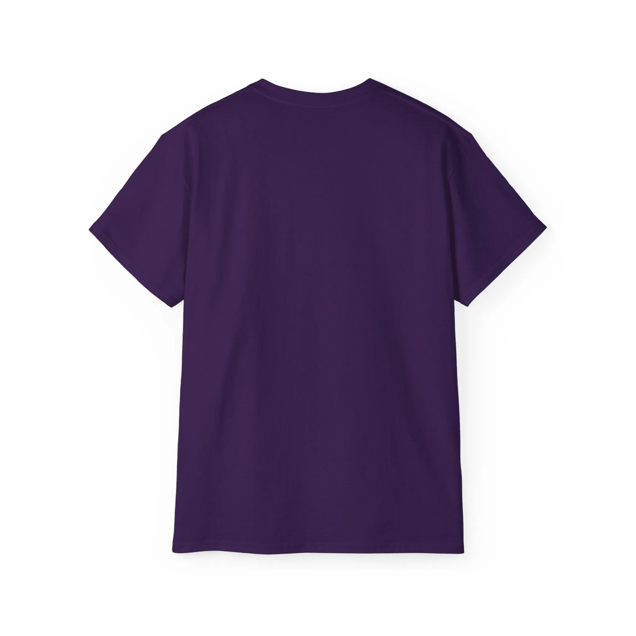 Coffee & Barbells - Unisex Ultra Cotton Tee - Front Black Logo - Plain Back