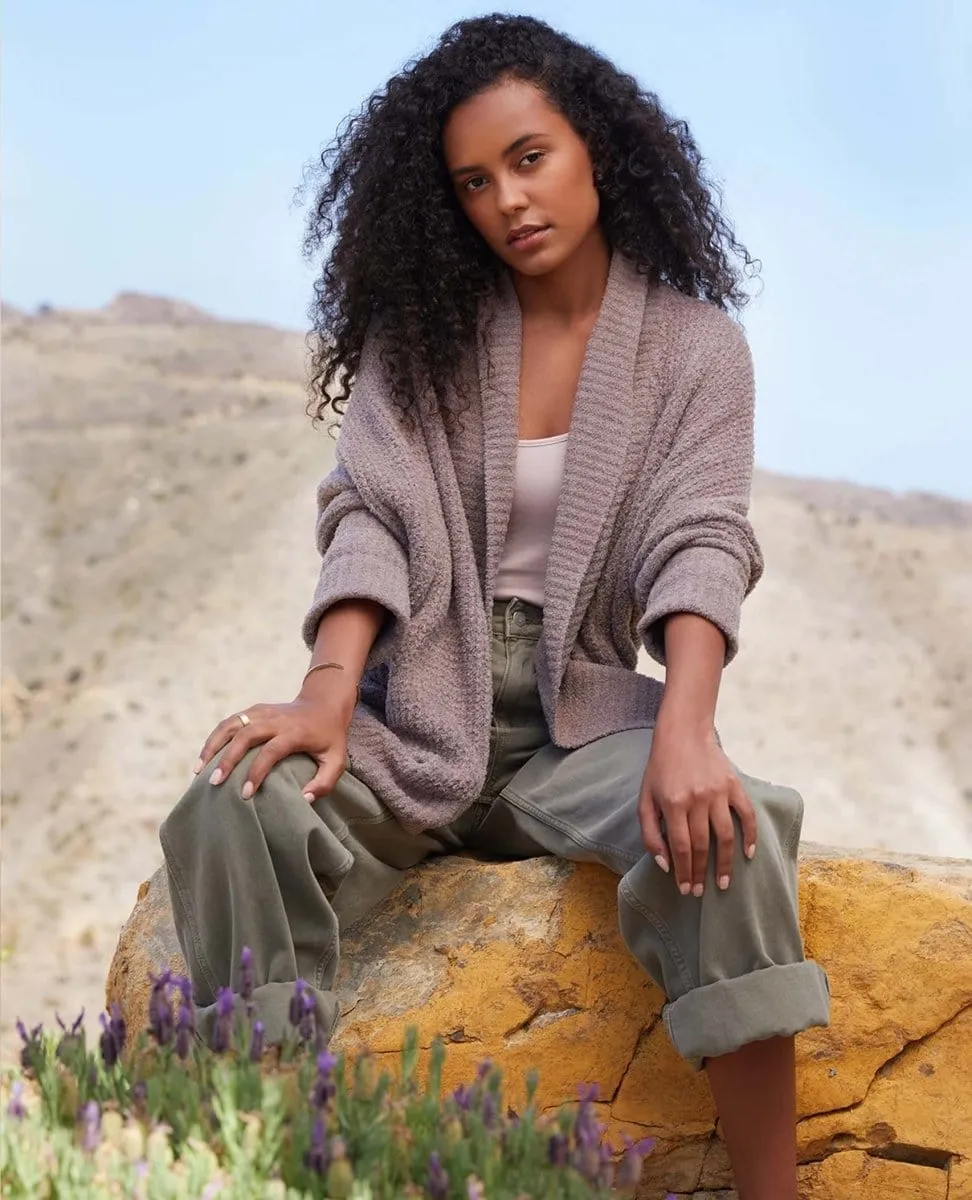 CozyChic Lite® Waffle Cocoon Cardi Driftwood