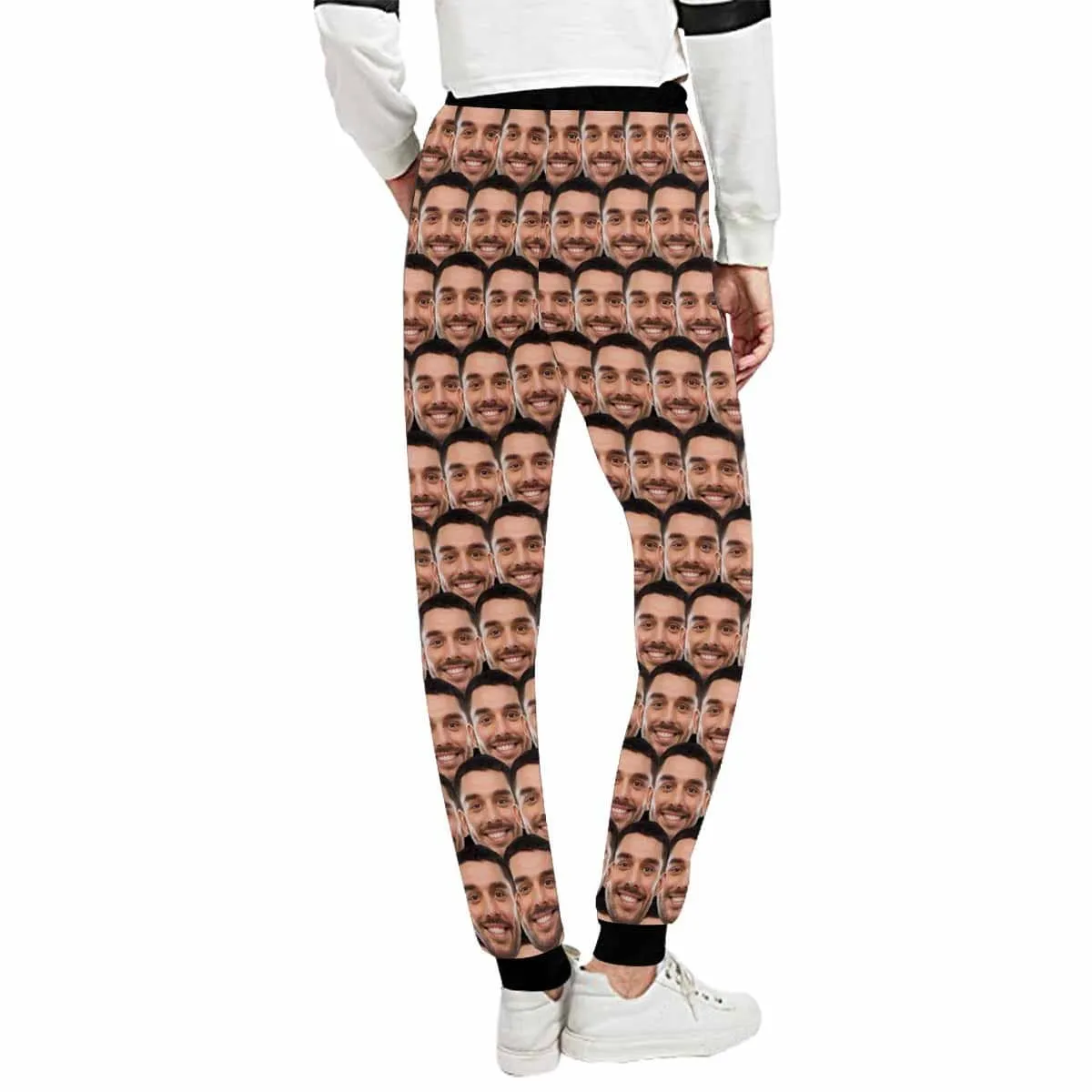 Custom Seamless Face Sweatpants Couple Matching Personalized Casual Sweatpants