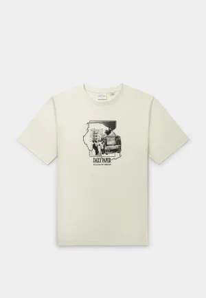 Daily Paper Place Of Origin Ss T-Shirt Frost White