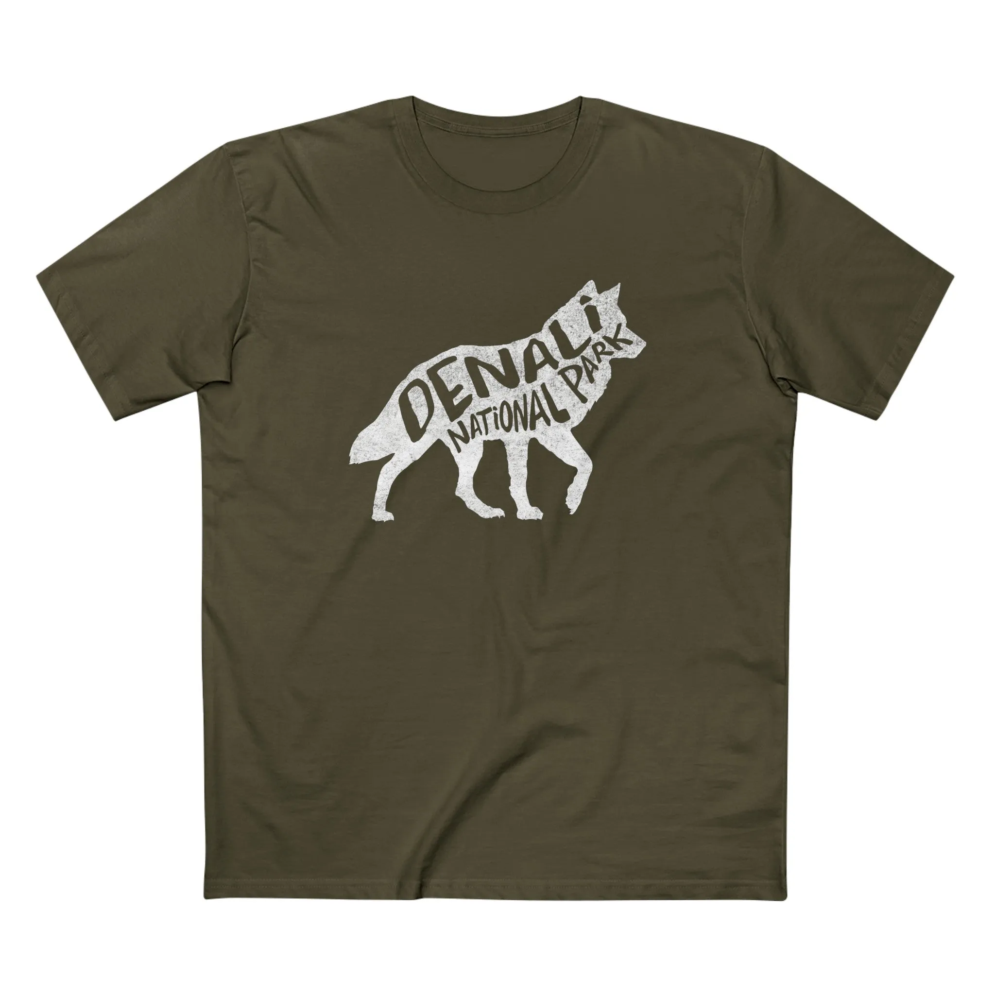 Denali National Park T-Shirt - Gray Wolf