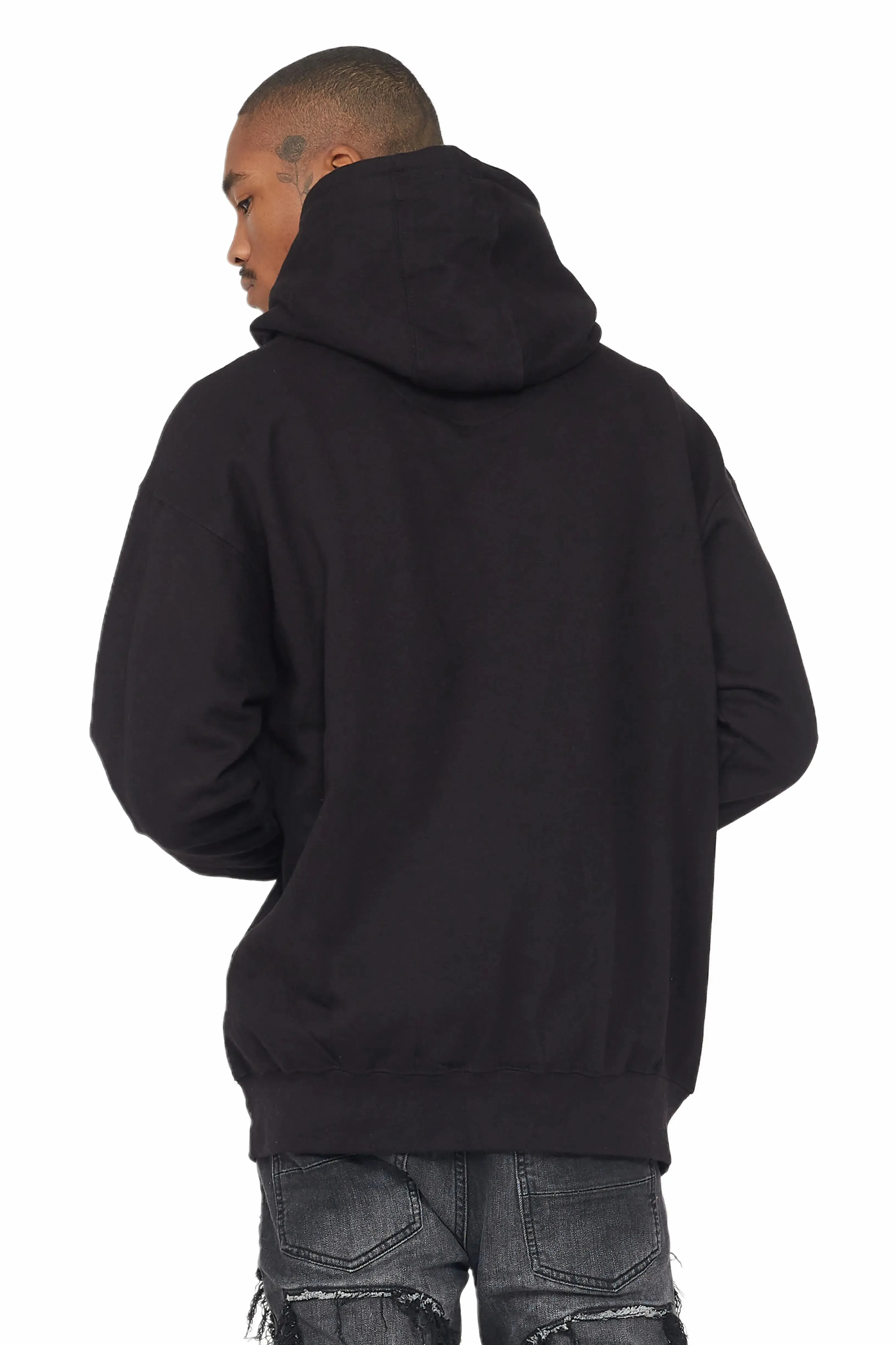 Draven Black/Red Graphic Hoodie