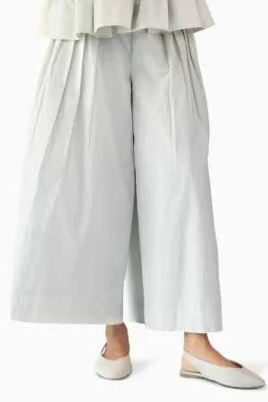 Ecru Pleated Pants
