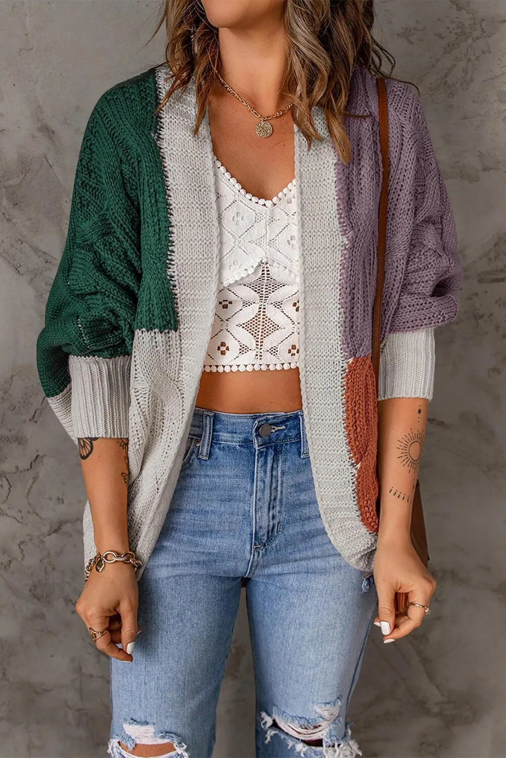 Fancy Batwing Sleeve Cardigan