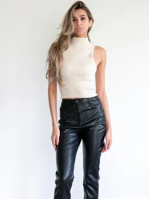 Faux Leather Pants