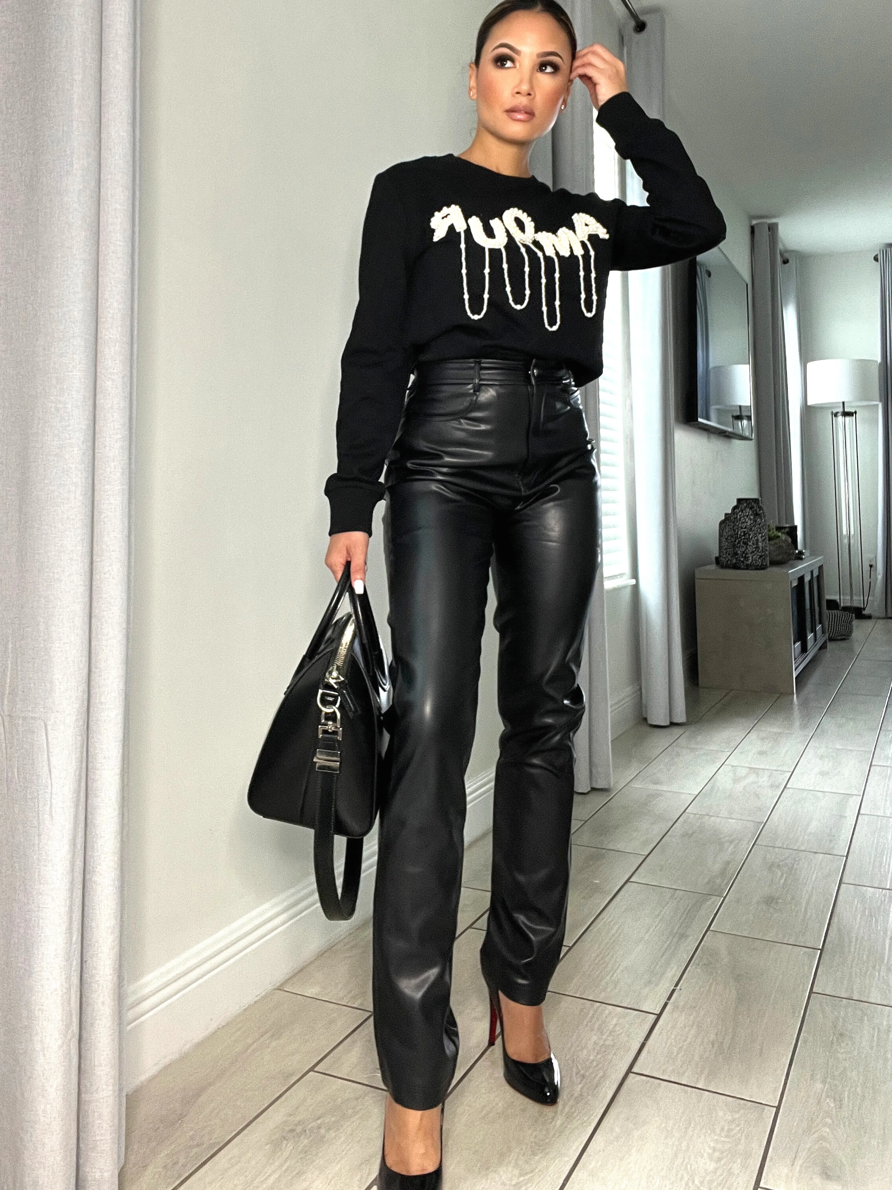 Faux Leather Pants