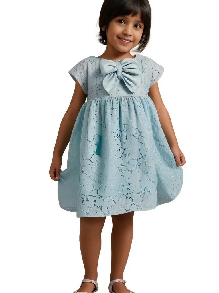 Faye Blue Lace Dress