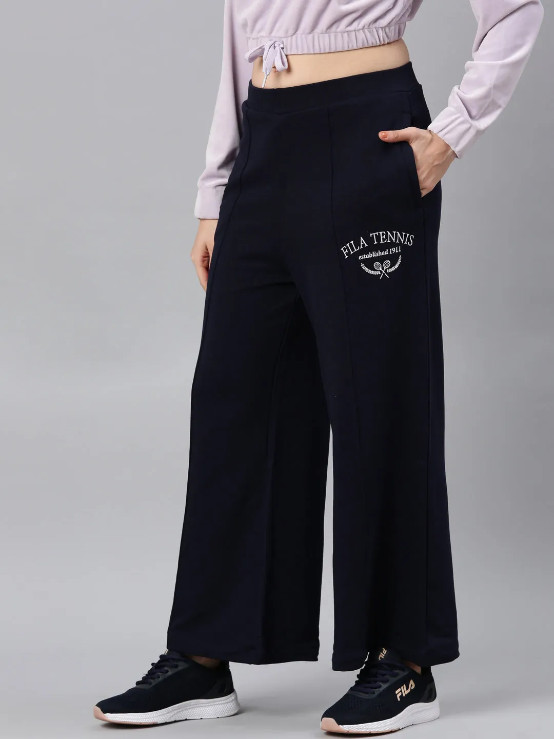 FILA Adults-Women Navy Track Pants