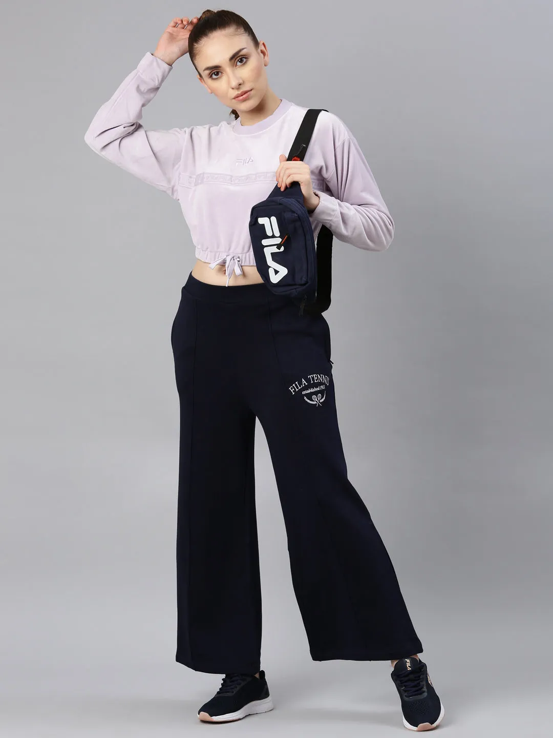 FILA Adults-Women Navy Track Pants