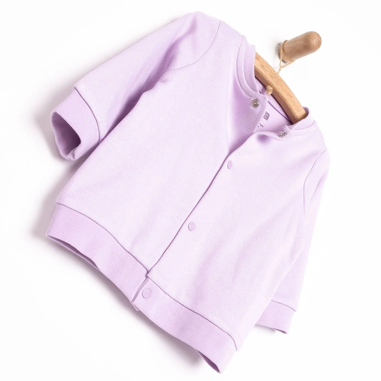 HelloBaby Basic Rib Cardigan - Purple