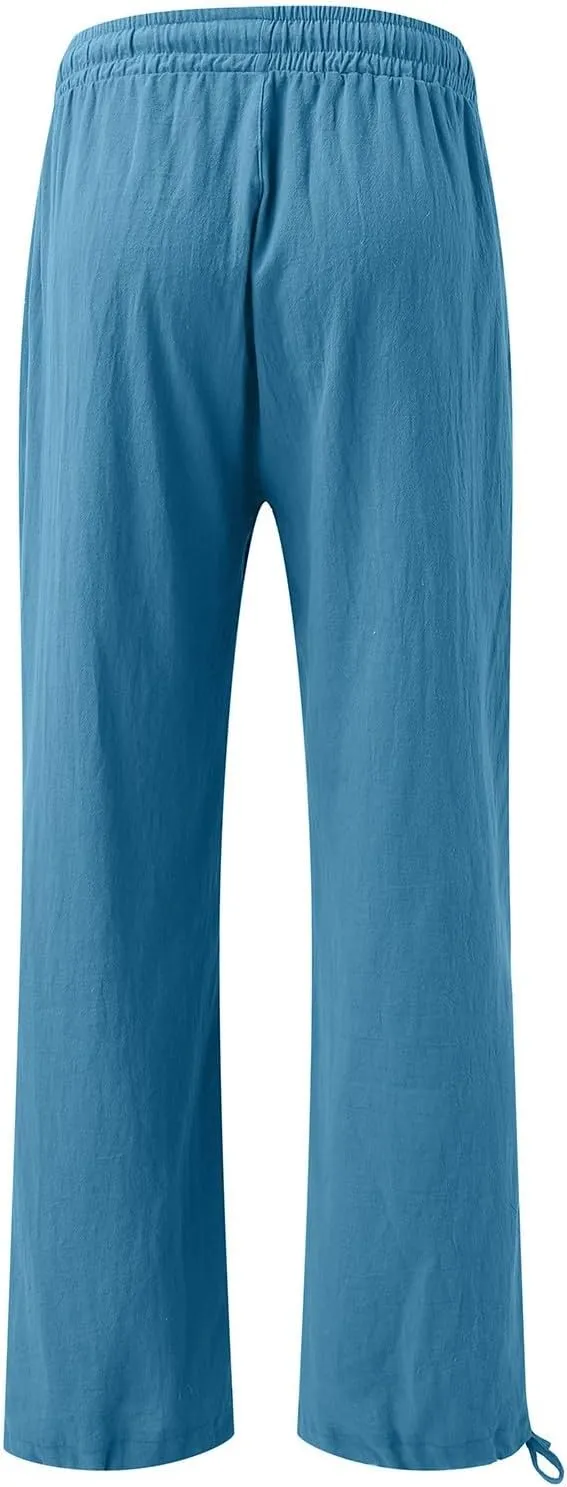 High Waisted Palazzo Pants for Women, Wide Leg Trousers Women, Casual Boho Pants with Pockets for Work or Lounge