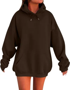 Hoodies for Women Oversized Long Sleeve Comfy Casual Basic Pullover Sweatshirts 2025 Fall Fashion Outfits