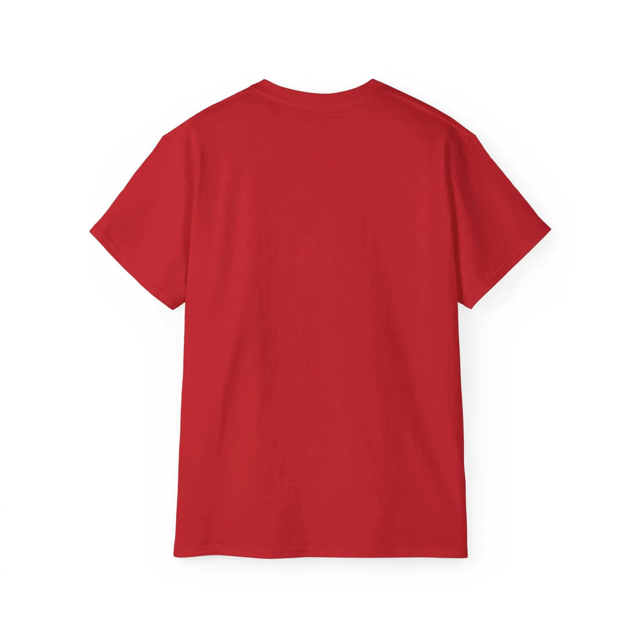Lift Heavy Shit - Unisex Ultra Cotton Tee - Front White Logo - Plain Back