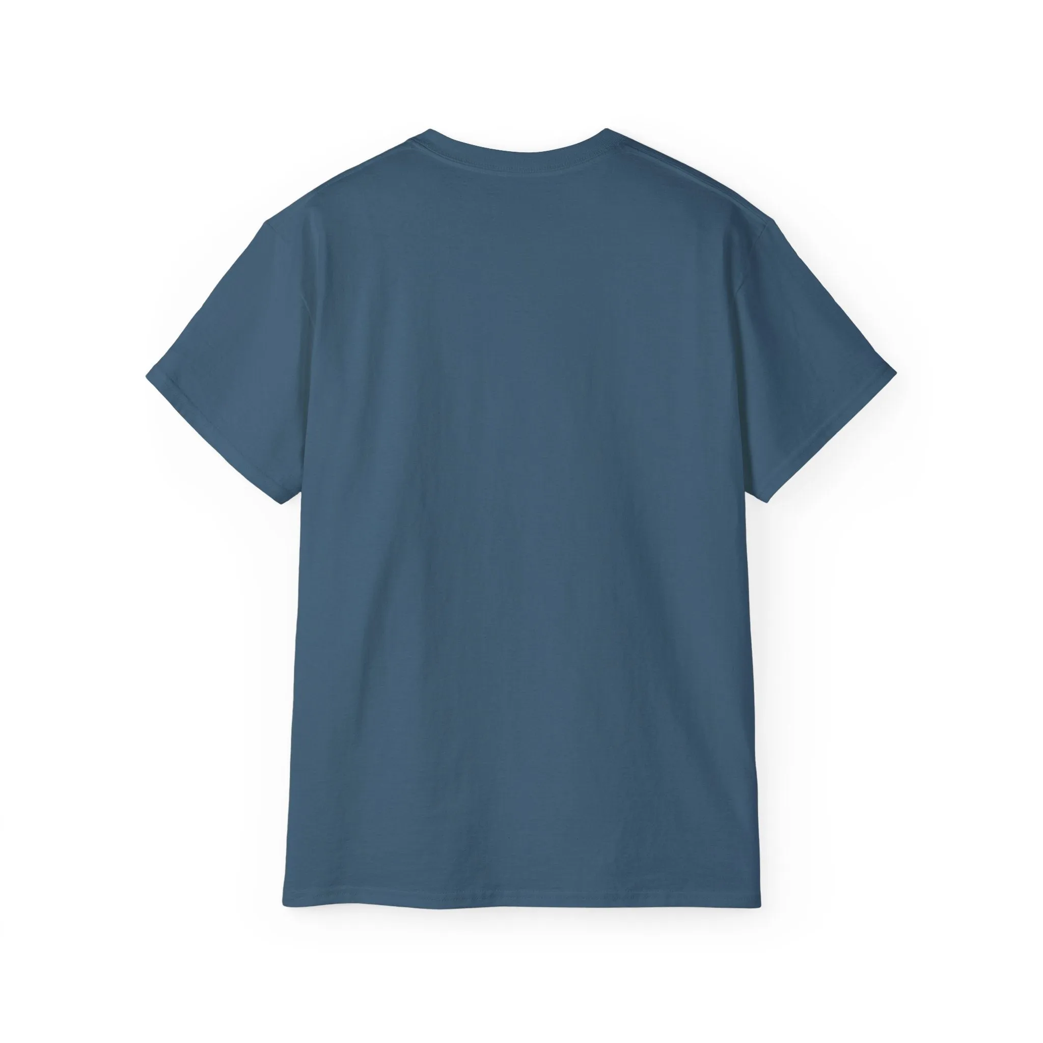 Lift Heavy Shit - Unisex Ultra Cotton Tee - Front White Logo - Plain Back