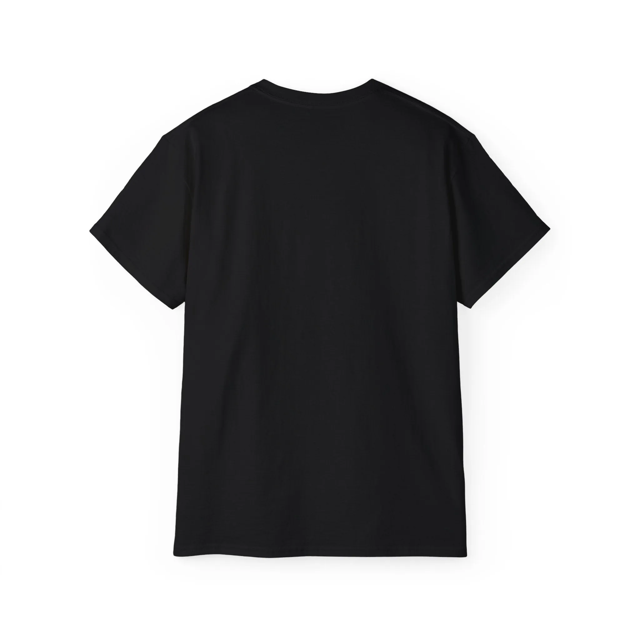 Lift Heavy Shit - Unisex Ultra Cotton Tee - Front White Logo - Plain Back